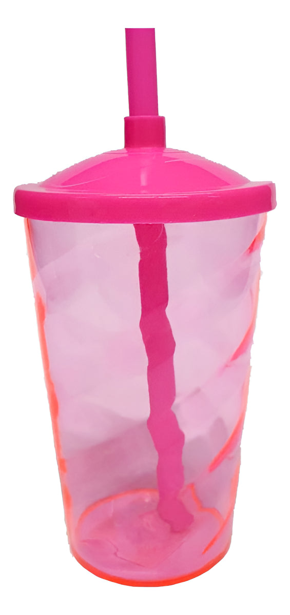 Copos Twister 400ml Com Tampa E Canudo