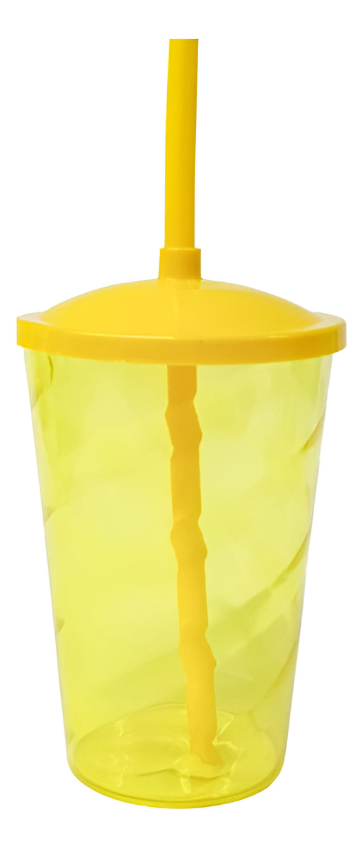 Copos Twister 400ml Com Tampa E Canudo