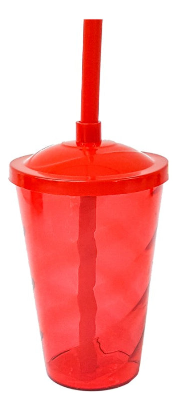 Copos Twister 400ml Com Tampa E Canudo