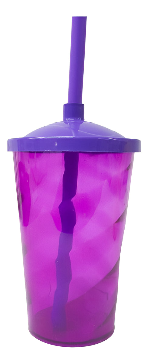 Copos Twister 400ml Com Tampa E Canudo