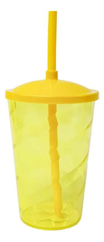 Copos Twister 400ml Com Tampa E Canudo