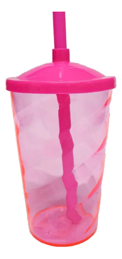 Copos Twister 400ml Com Tampa E Canudo