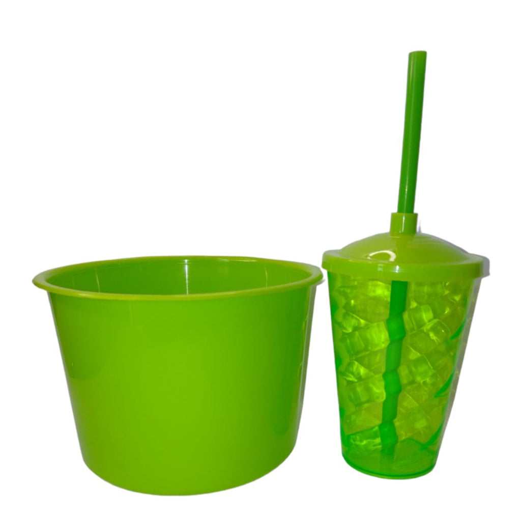 Kit Lembrança 20 Balde Pipoca 1,5 L+ 20 Copo Twister 400 ML