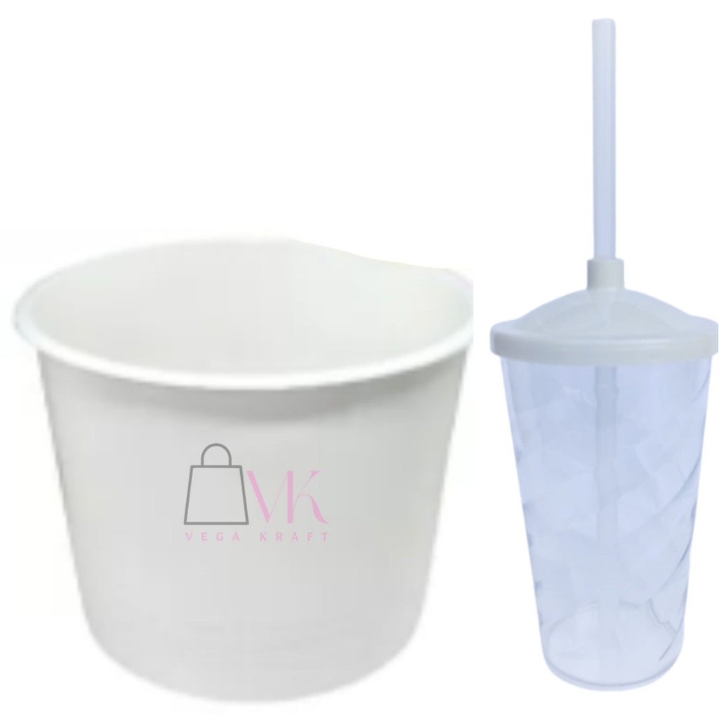 Kit Lembrança 20 Balde Pipoca 1,5 L+ 20 Copo Twister 400 ML