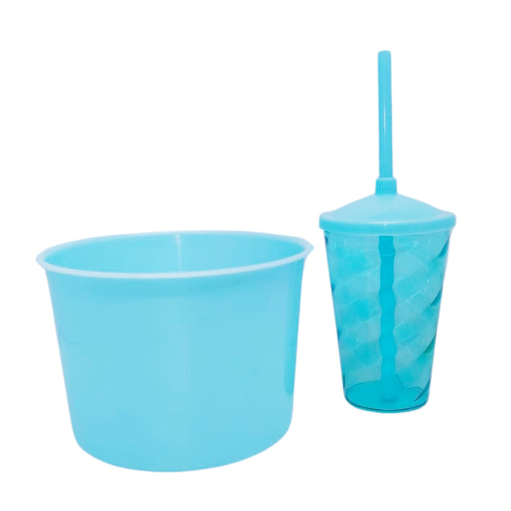 Kit Lembrança 20 Balde Pipoca 1,5 L+ 20 Copo Twister 400 ML