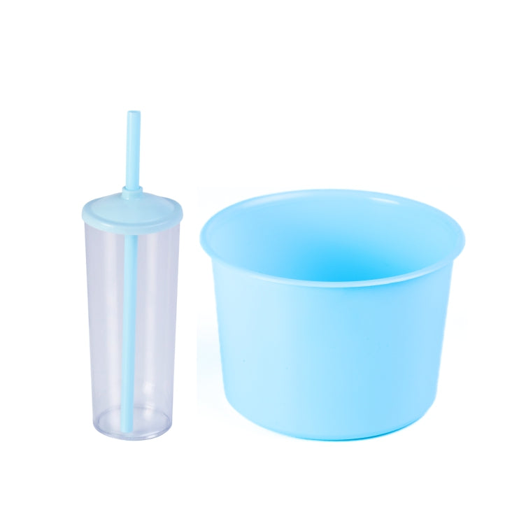 15 Kit Cinema Balde Pipoca Pop 1,5 LT + 15 Copo Long Drink Cristal Ou Branco Para Adesivar