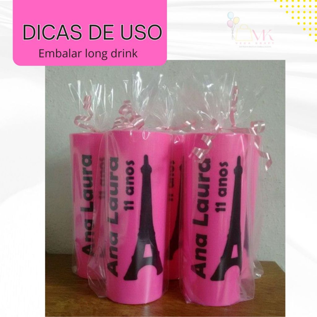 Saco Transparentes 20x30 Copo Twister Copo Long Drink Doces Resistente Tipo Celofane