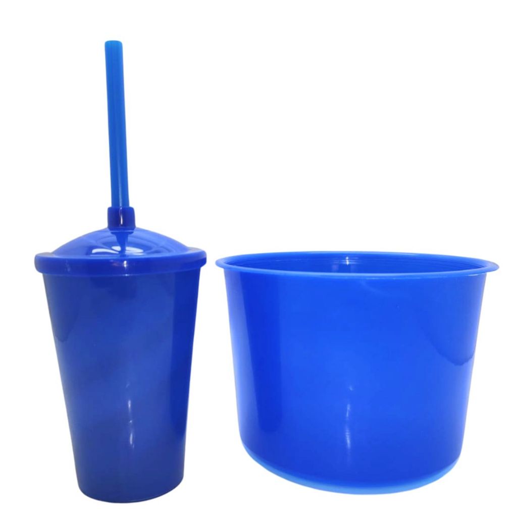 Kit Lembrança 20 Balde Pipoca 1,5 L+ 20 Copo Twister 400 ML
