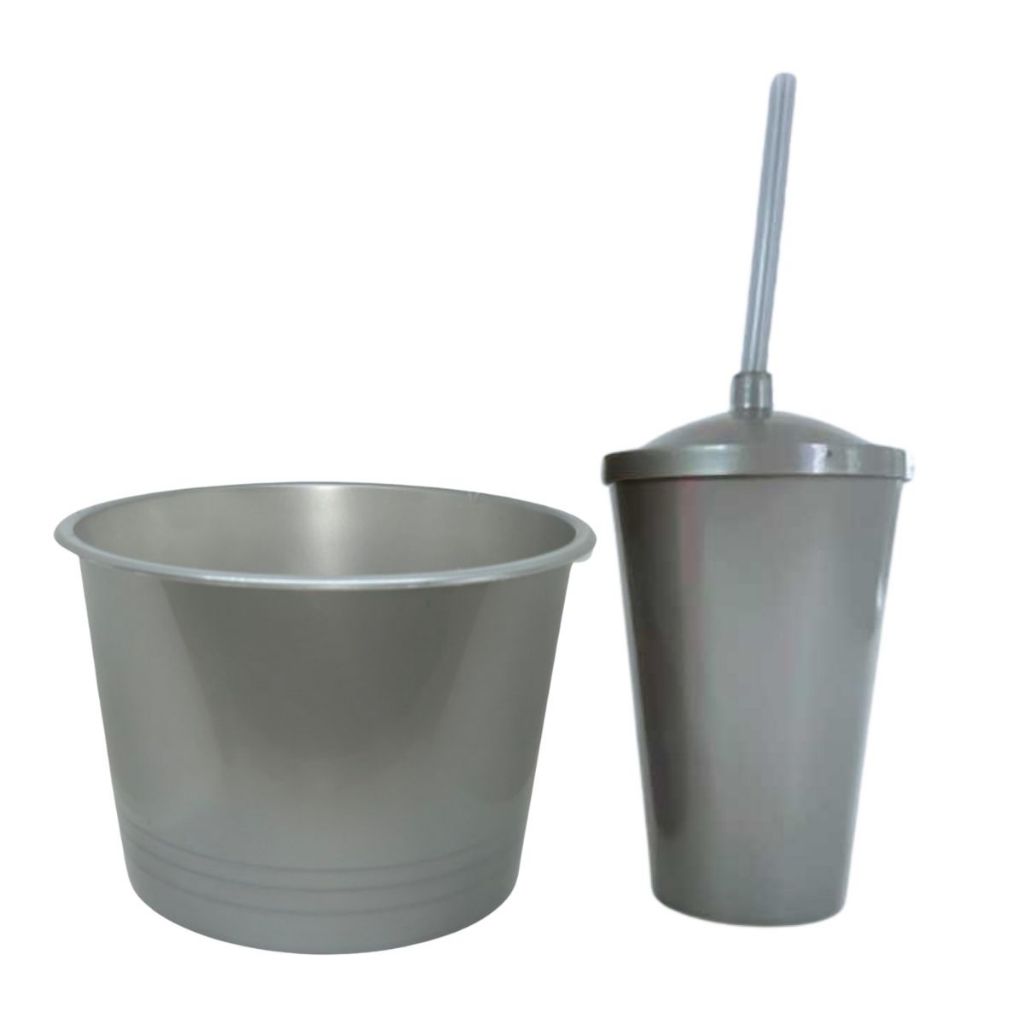 Kit Lembrança 20 Balde Pipoca 1,5 L+ 20 Copo Twister 400 ML