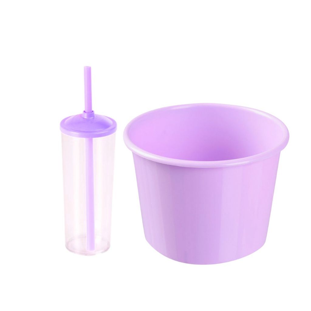 Kit 32 Cinema Balde Pipoca Pop 1,5 LT + 32 Copo Long Drink Cristal Ou Branco Para Adesivar