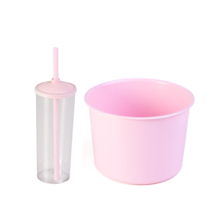 15 Kit Cinema Balde Pipoca Pop 1,5 LT + 15 Copo Long Drink Cristal Ou Branco Para Adesivar