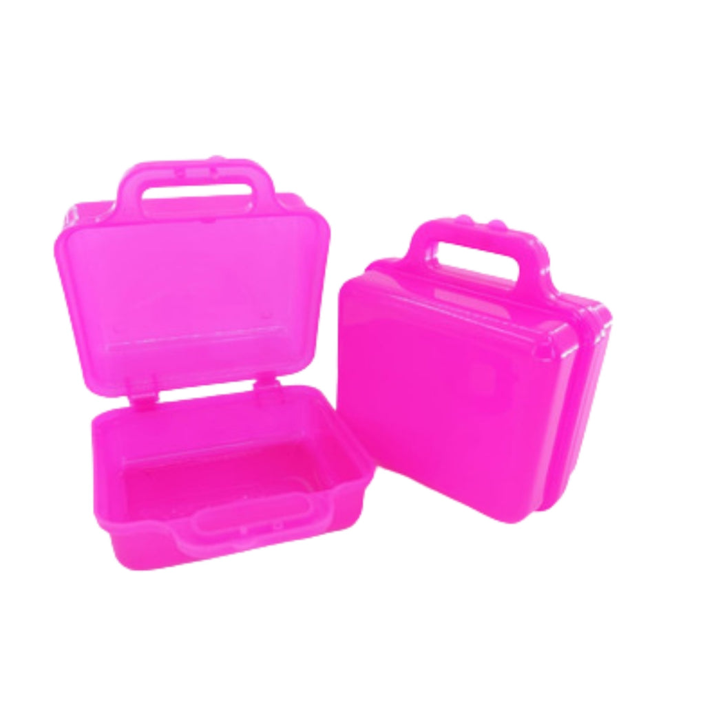 Kit 10 Maleta Plástica Grande Lembrancinha Festa Para Personalizar Maletinha Surpresa