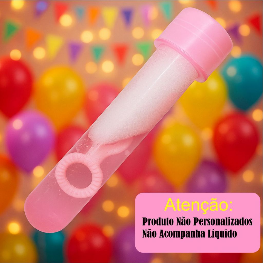 10/20/30 Tubete Bolha de Sabão 13cm Para Lembrancinhas Brindes e Festa e Tubo De Ensaio