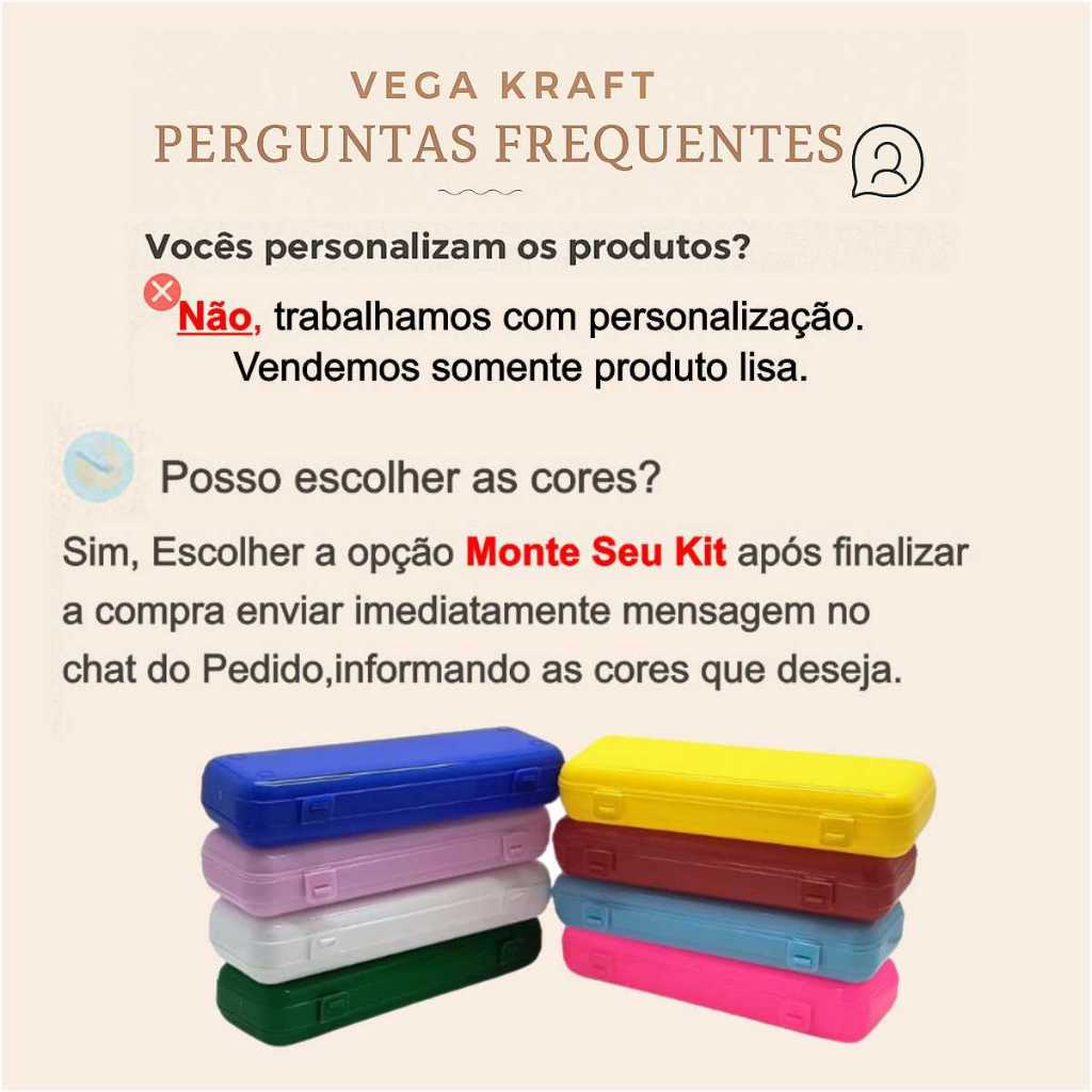 Kit Estojo Escolar Plásticos Lembrancinha Multiuso Colorido
