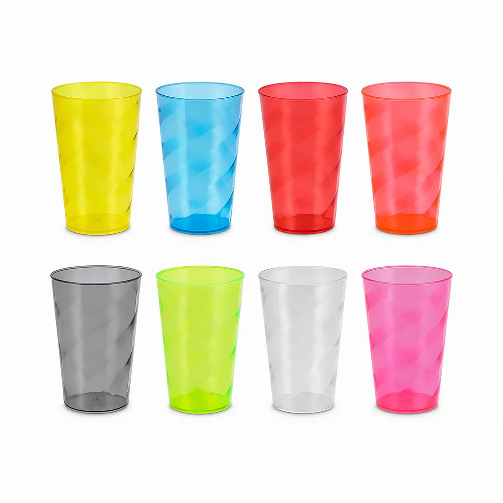 30 Copos Caldereta Twister 400 ML Festa Aniversário Balada Para Transfer Acrilico