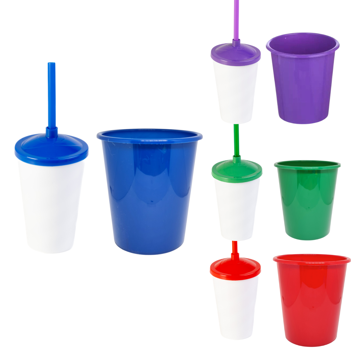 10 Kit Festa Baldinho Pipoca 1Lt + 10 Copos Twister Branco 400 Ml