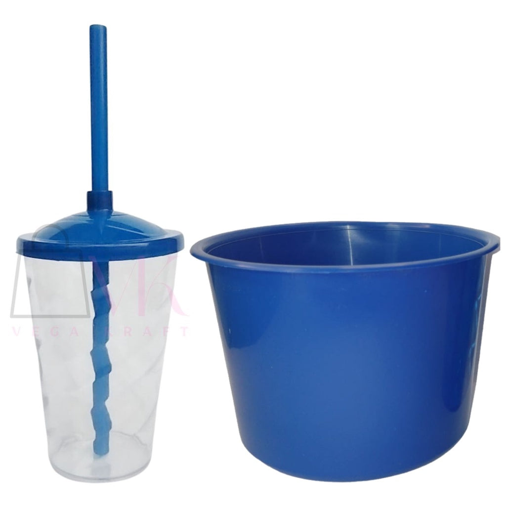 Kit Lembrança 20 Balde Pipoca 1,5 L+ 20 Copo Twister 400 ML