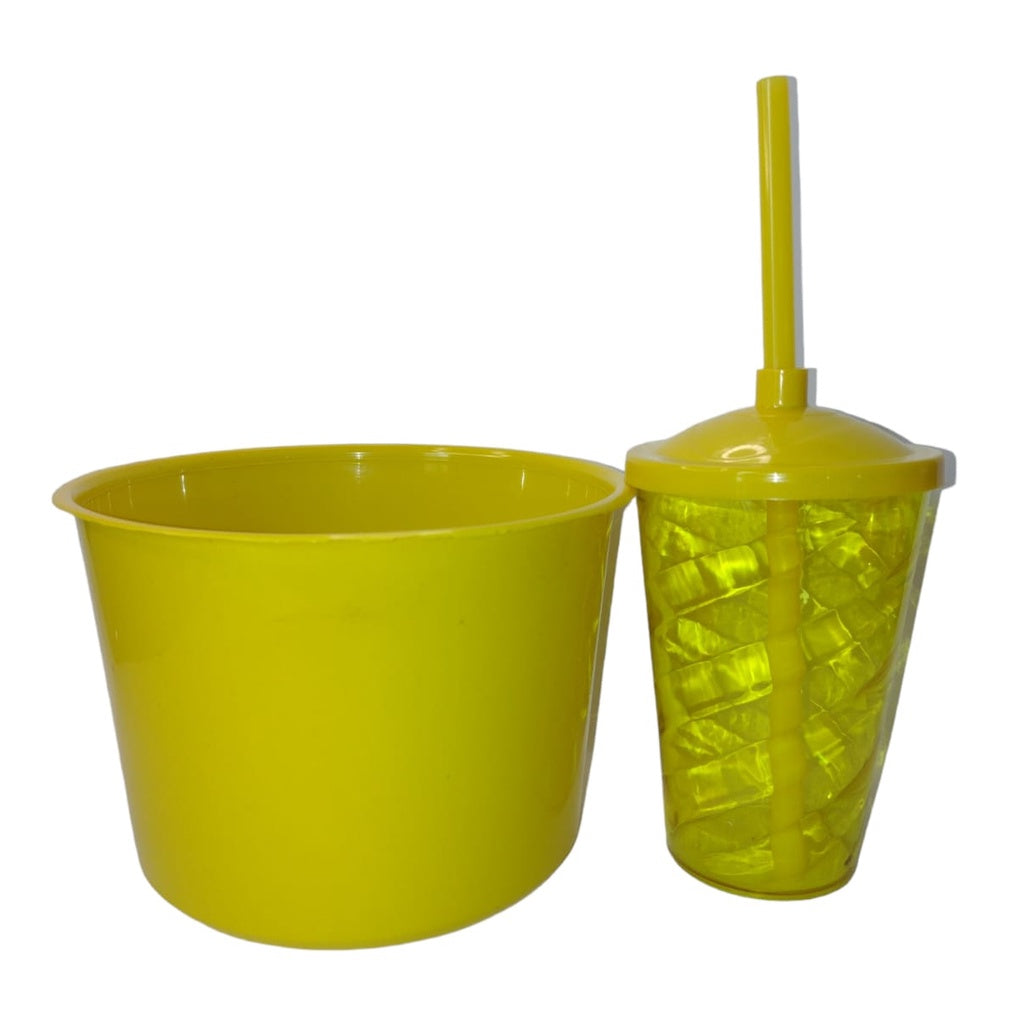 Kit Lembrança 20 Balde Pipoca 1,5 L+ 20 Copo Twister 400 ML