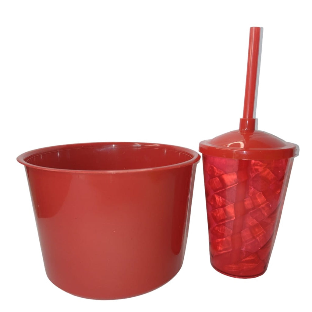 Kit Lembrança 20 Balde Pipoca 1,5 L+ 20 Copo Twister 400 ML