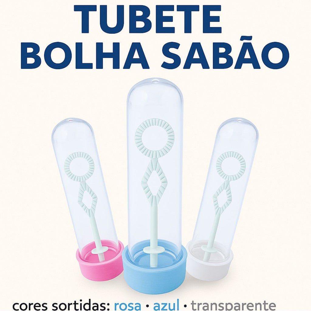 10/20/30 Tubete Bolha de Sabão 13cm Para Lembrancinhas Brindes e Festa e Tubo De Ensaio