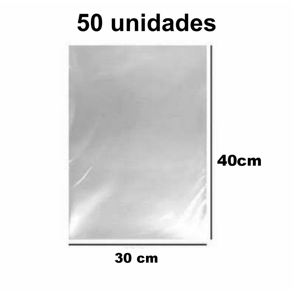 Embalagem Balde Pipoca Kit Cineminha Cesta Lembrancinha Saco Plástico Transparente Saquinho 30x40