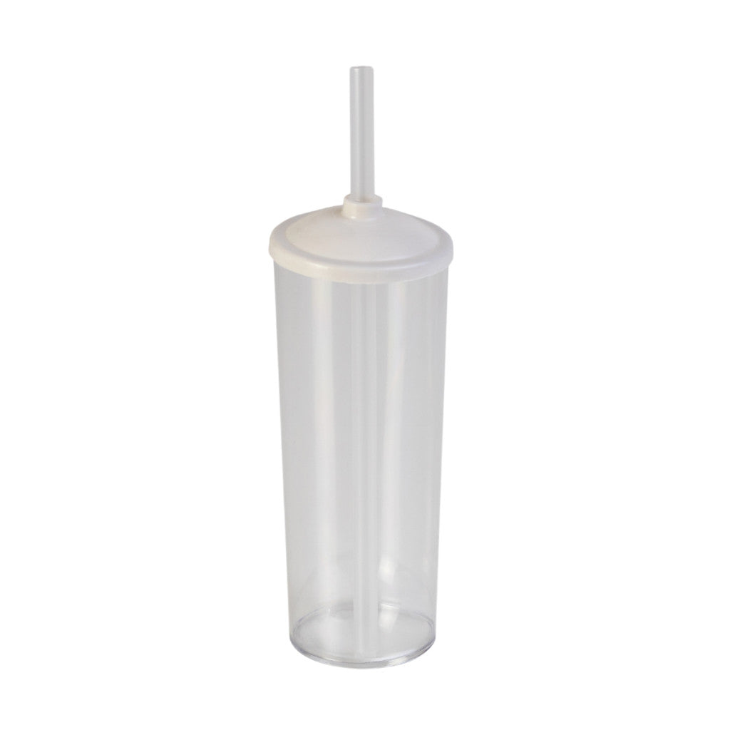 Long Drink Cristal com Tampa E Canudo 350 Ml