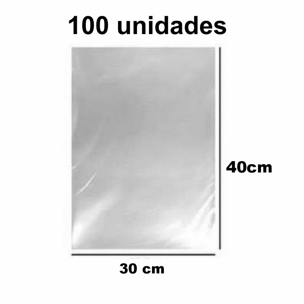 Embalagem Balde Pipoca Kit Cineminha Cesta Lembrancinha Saco Plástico Transparente Saquinho 30x40