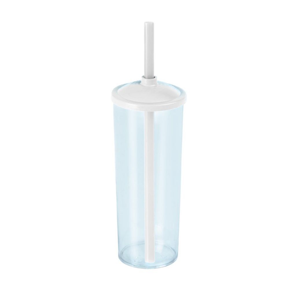 Long Drink Cristal com Tampa E Canudo 350 Ml